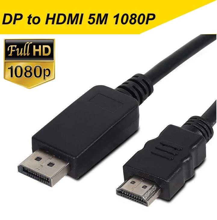 Displayport Dp To Hdmi 2.0 Cable 4k Converter Adapter Cable 1.8m 1m For Hp  Dell Asus Lenovo Pc Laptop To Hdtv Hdmi - Audio & Video Cables - AliExpress