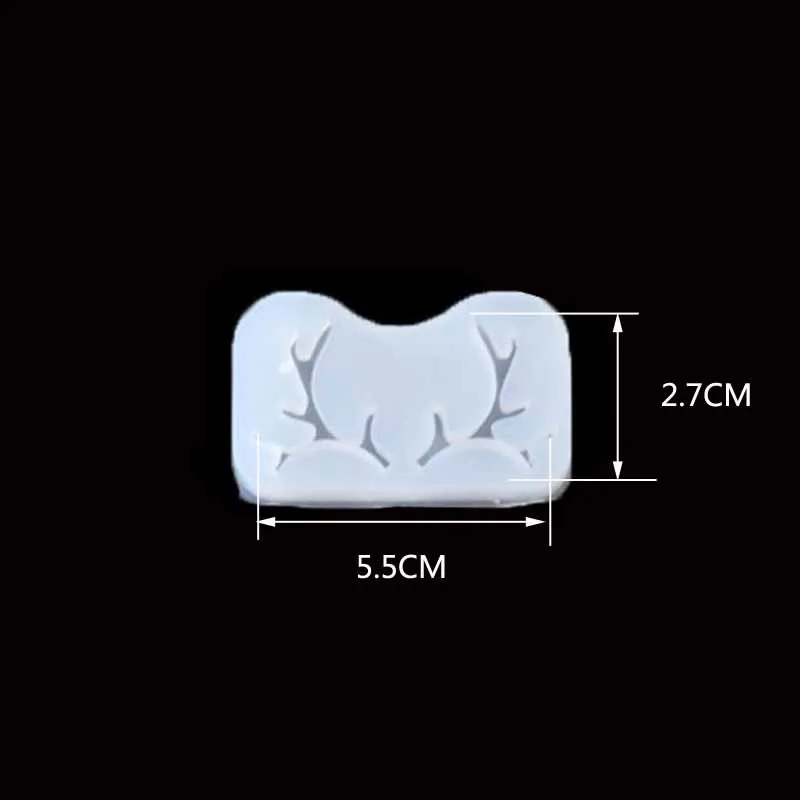 1 шт олень и рога, Жидкая силиконовая форма, сделай сам, ювелирные изделия из смолы, подвески, ожерелья lanugo, формы из смолы для ювелирных изделий