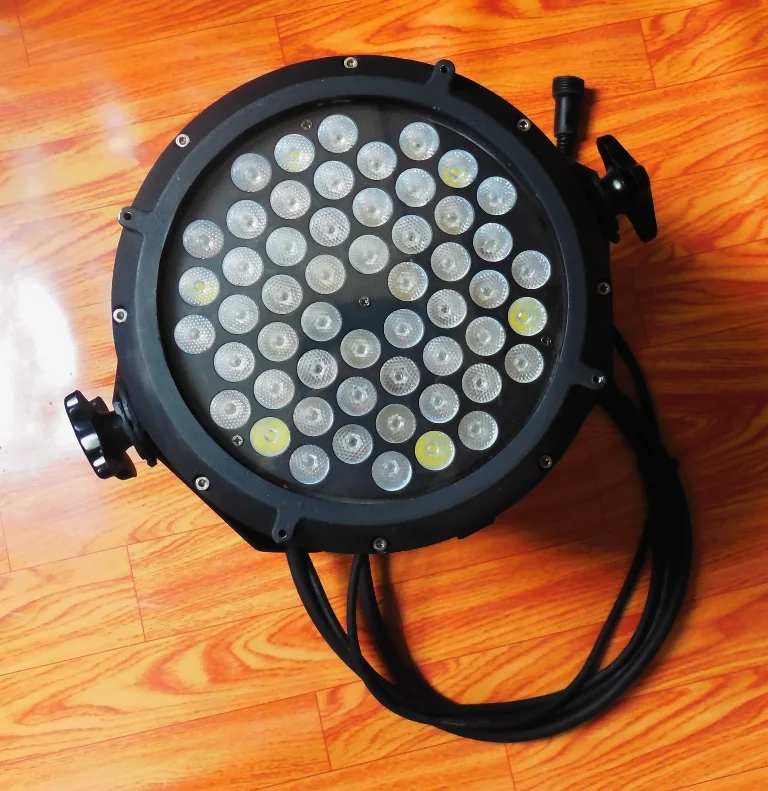 54*1 Вт Водонепроницаемый RGBW(12R18G18B6W)DMX512 par lightIP65 Номинальная AC90-245V вход | Лампы и