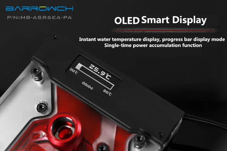 Материнская плата Barrowch ASUS ROG R6E R6A X299 интегрированный блок питания умный OLED