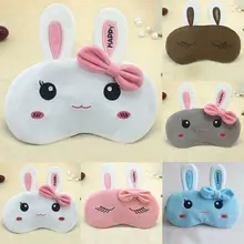 Мультяшная плюшевая Спящая маска для сна, повязка на глаза, сон, путешествия, тени, расслабляющий свет, мигание