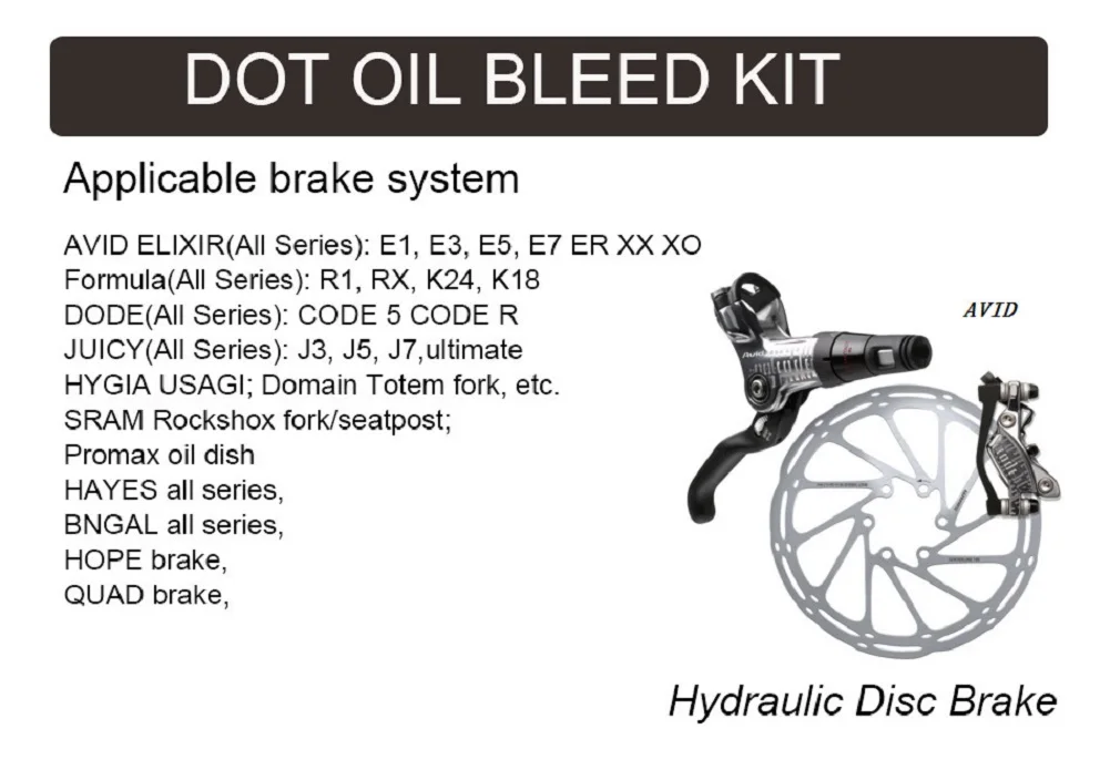 Цикл зоны велосипед гидравлические дисковые тормоза Bleed набор инструментов для формула Sram Avid сочные Хейс надеюсь Бенгалии горный велосипед инструменты для ремонта
