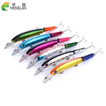 Соединенных гольян приманки для рыбалки приманки с губ 14,5 см 15 G море изображение для рыбалки крюк море бас приманки рыбалка