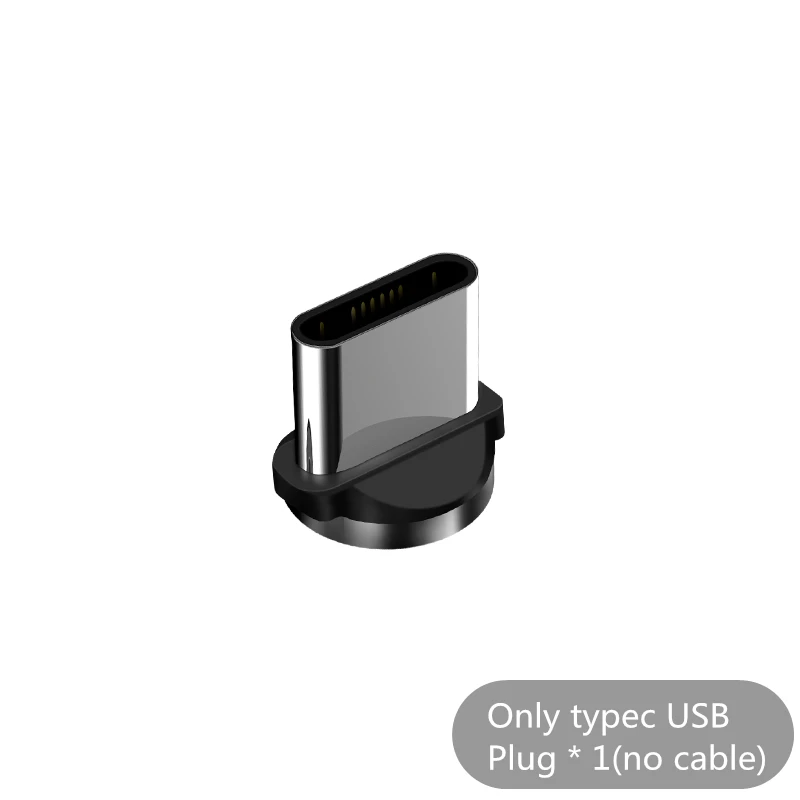 Магнитный кабель KingFriend Micro usb type C для iPhone Lighting Cable 1M 2M 3A провод для быстрого заряда Магнитный кабель type C для Xiaomi - Цвет: only Plug