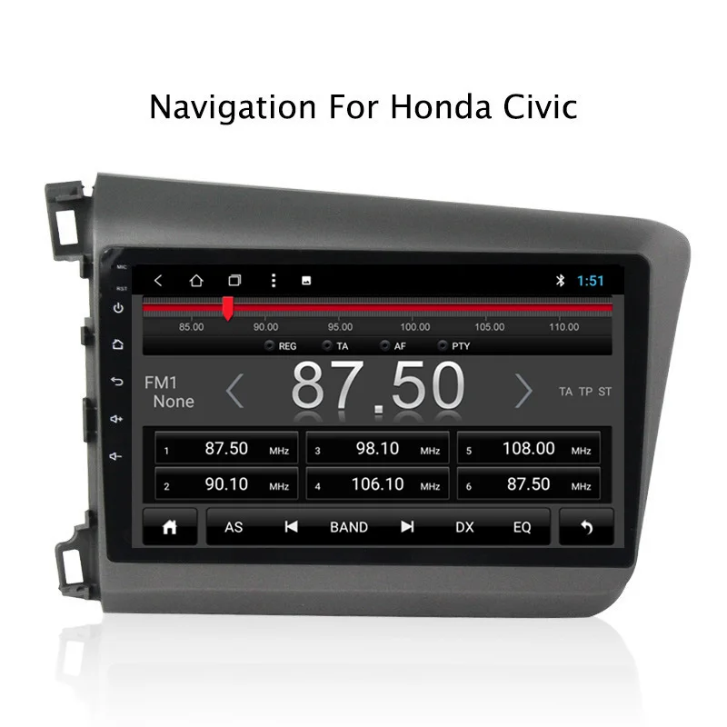 Best NAVITOPIA 9inch 2G RAM 32G ROM Android 8.1 Vehicle Car DVD Multimedia GPS Navigation for Honda Civic 2012 2013 2014 2015 1