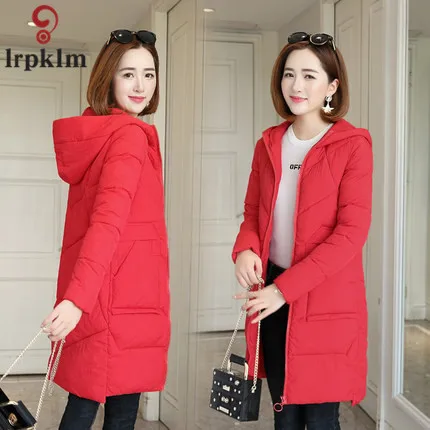 Winter Jacket Women Plus Size 3XL Women's Coats And Jackets Hooded Solid Women Winter Coat Long Zipper 2018 LZ978 (3)