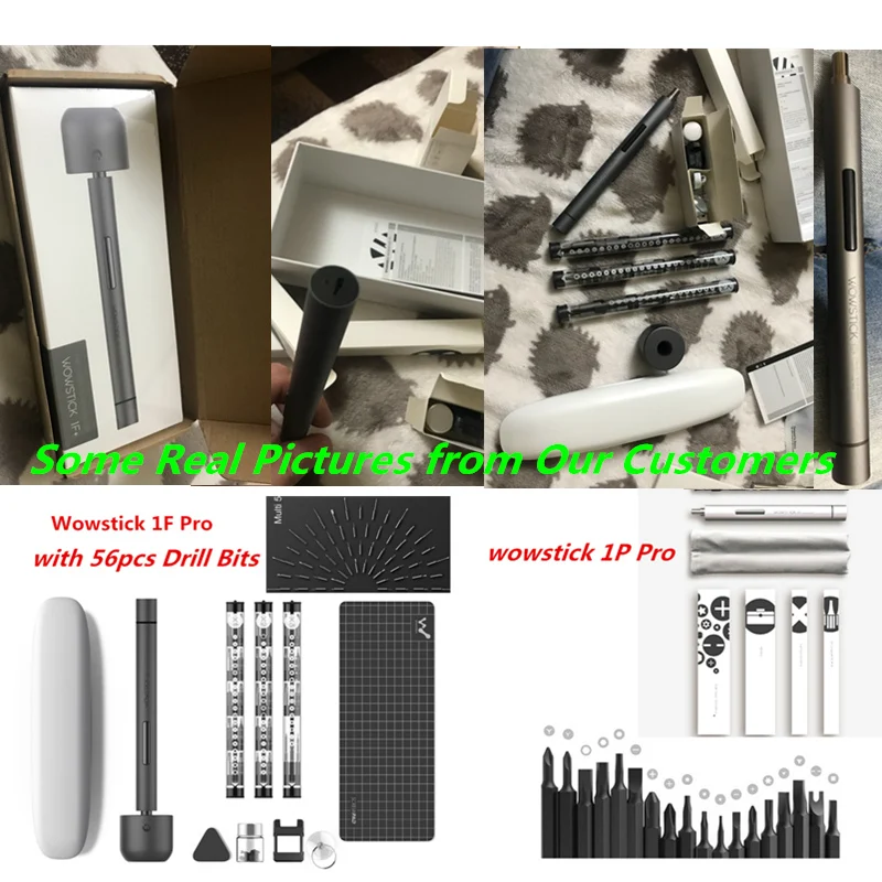 Wowstick 1P 1F Pro мини прецизионная электрическая отвертка намагничитель 56 шт. 4 мм