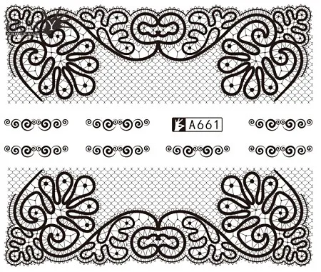 48 шт./компл. нейл-арта пикантные черные сапоги кружевное платье с цветочным рисунком Стикеры наклейка для УФ-гель для ногтей украшение ногтей Шарм Для женщин модные TRA625-672