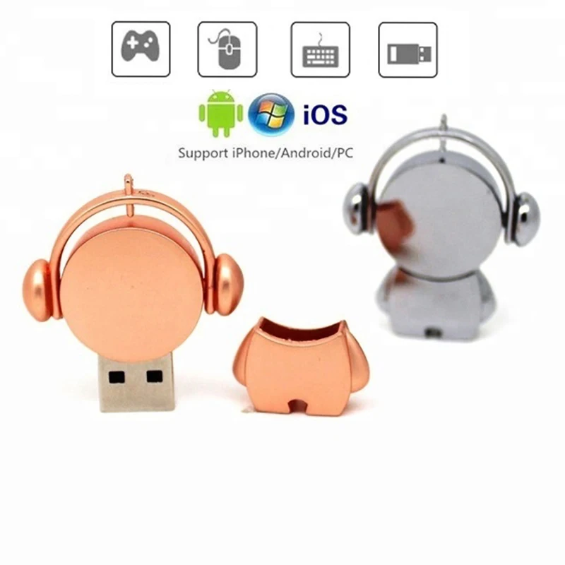 Музыкальный металлический флеш-накопитель USB 3 0 64 ГБ 32 16 8 4 Гб портативный 128 карта
