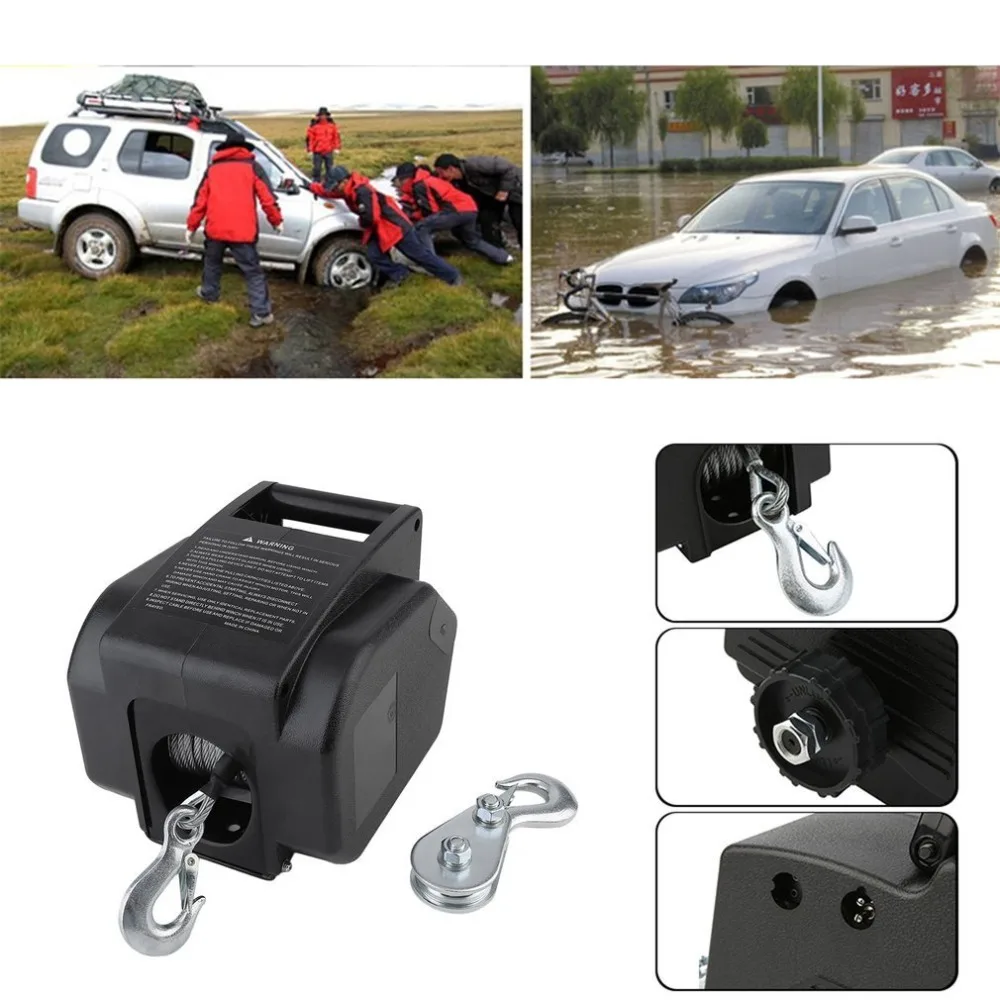 

(Ship From DE)12V Electrical Winch With Remote Control 4990 KG Motor Winch Professional Auto Boat Lift Winch Boat Accessories