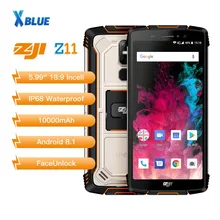 Originele Homtom Zoji z11 Mobiele Telefoon IP68 5.99Inch MTK6750T 10000mAh Snel Opladen Android 8.1 Gezicht unlock 4GB 64GB Smartphone(China)