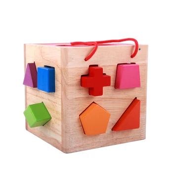 

Colorful Shape Puzzle Set Wooden Toy Educational Baby Toy for Children Learning Developing Toys