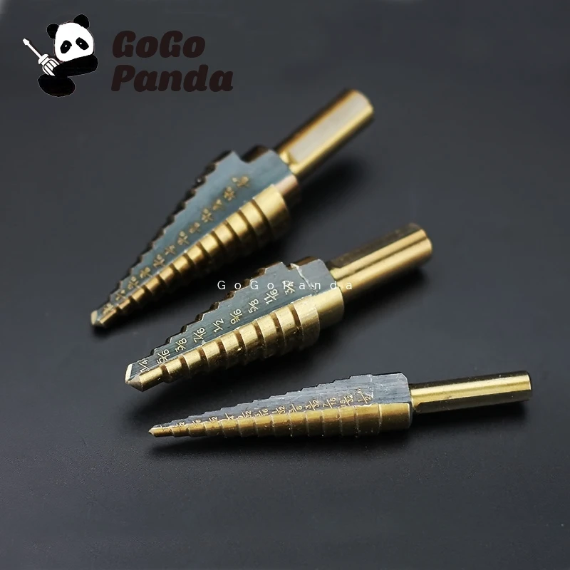

Free Shipping 3pcs/set M7 Drill Bit Ladder Drilling Agoda Step Drilling Reamer