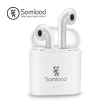 

Samload Bluetooth Earbuds Headphone Stereo Ture Wireless Headset TWS With Mic And Charging Box For Xiaomi Huawei iPhone X SE 6 7