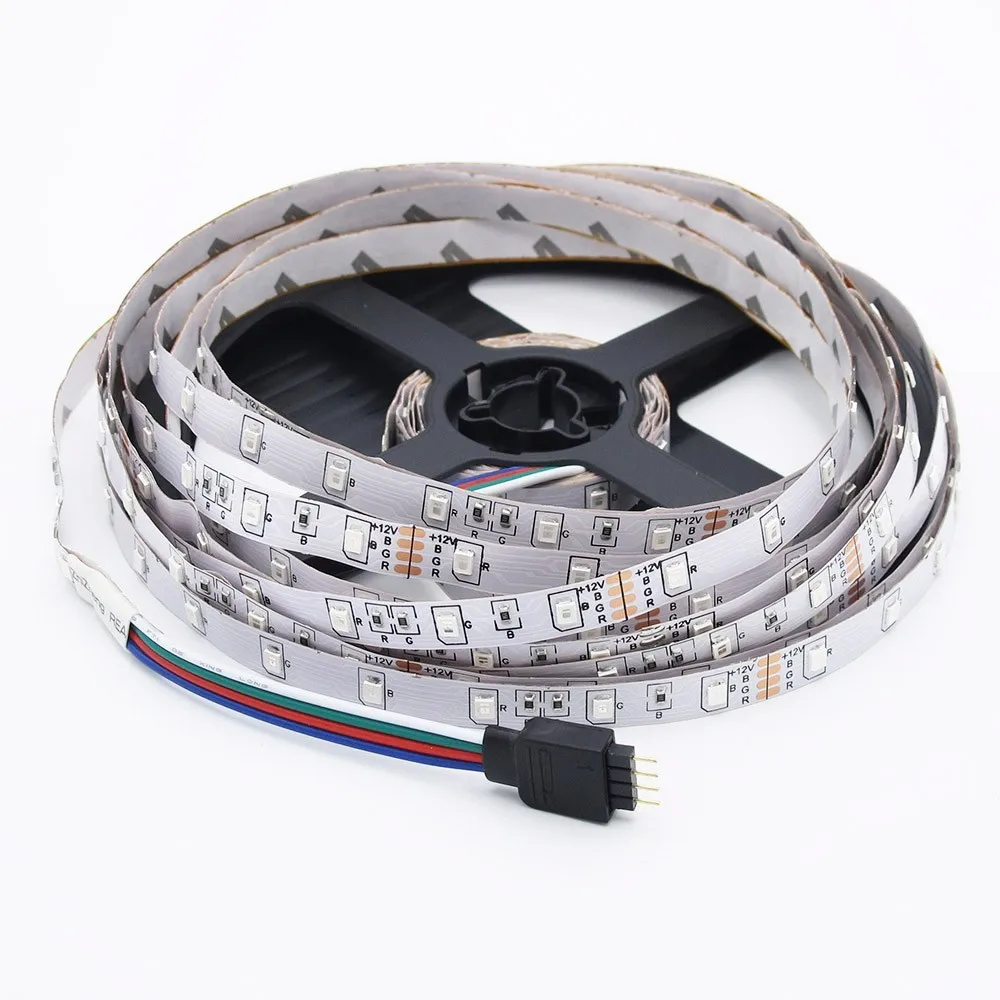 SMD 2835 RGB Светодиодная лента 5 м 10 м 15 м 60 светодиодный/м не водонепроницаемый гибкий Лента 5Key RF сенсорный удаленный rgb-контроллер 12 В