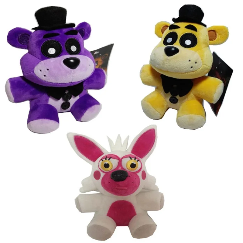 Новая плюшевая кукла Five Nights At Freddy's 4 FNAF Bonnie Foxy Freddy Fazbear 18 см с животными Детские