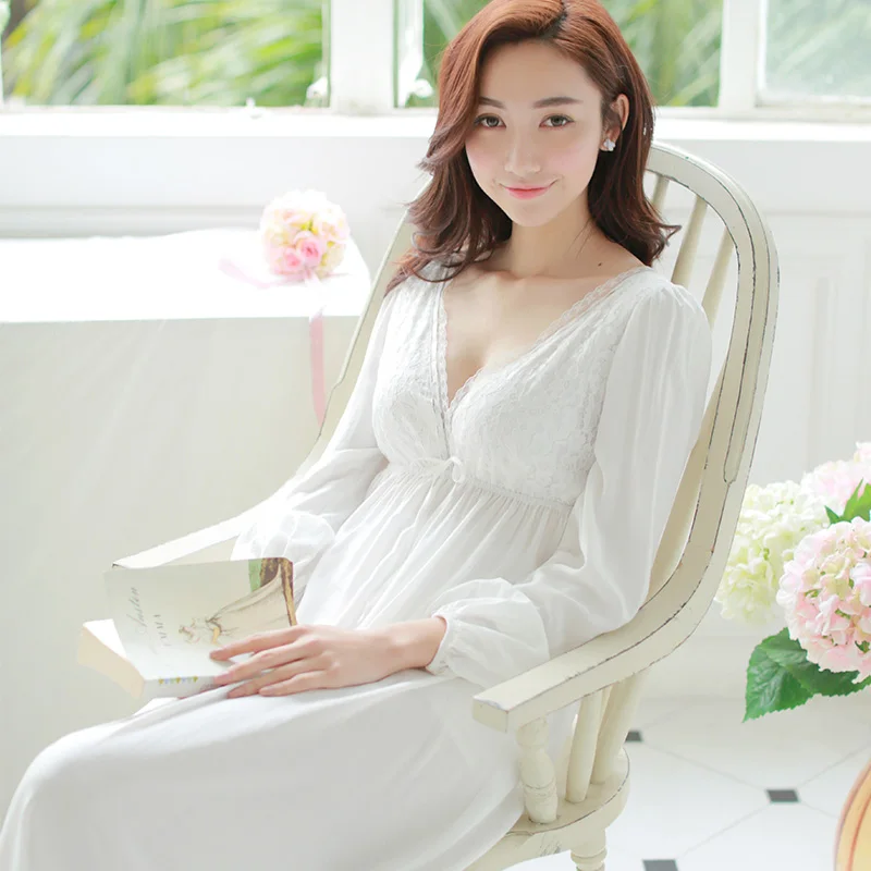 long white lace nightgown