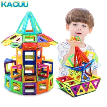 KACUU Tamanho Grande Designer de Bloco Magnético Conjunto Modelo & Construção Technic Construtor Ímãs Brinquedo Blocos de Construção de Brinquedos Para Crianças