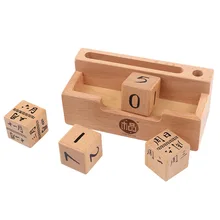 Креативные DIY деревянные зерна календарь раннего обучения Развивающие игрушки для детей деревянное оформление календарей игрушки