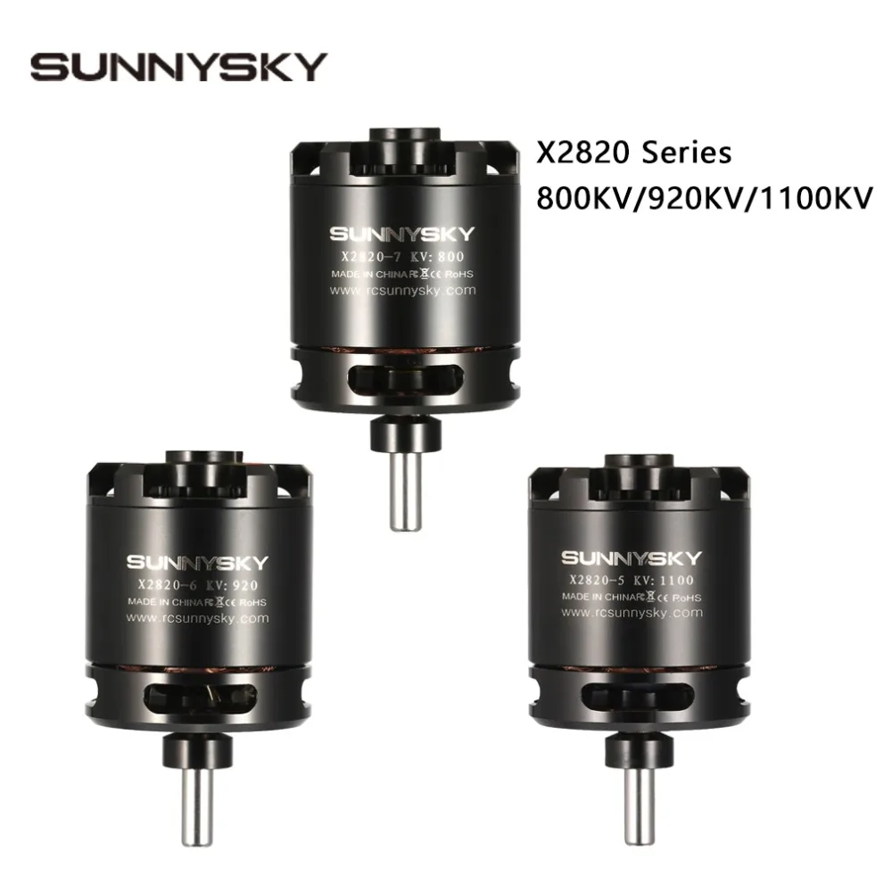 Оригинальный Sunnysky X2820 800KV 920KV 1100KV Outrunner бесщеточный двигатель для 1 5 кг RC аэробный