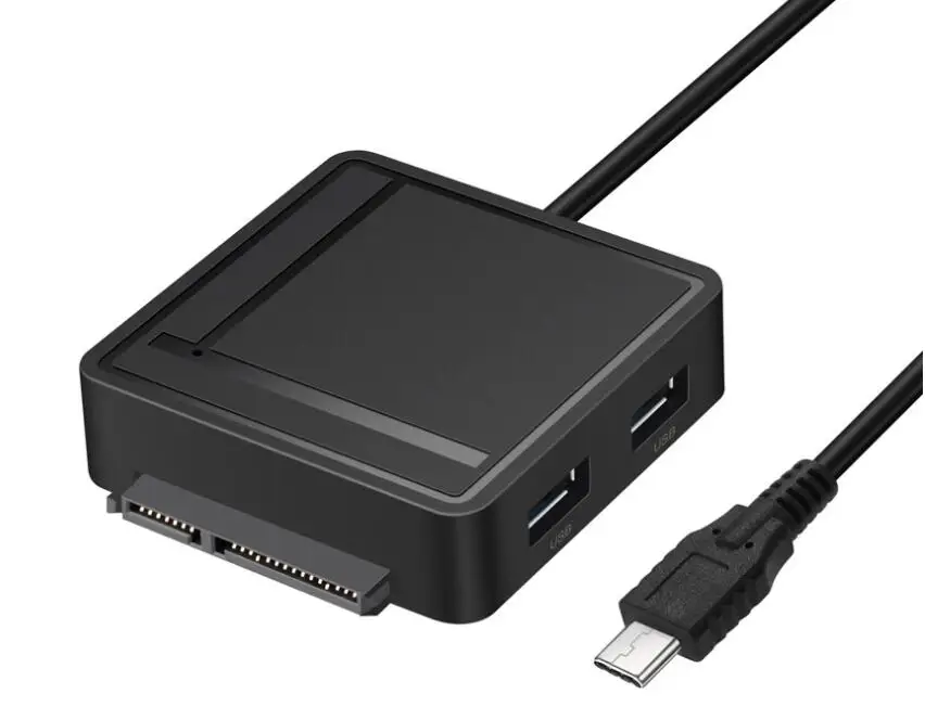 USB3.1 to SATA Adapter TF/SD Card Reader USB 3.1 Hub 2 Ports Converter