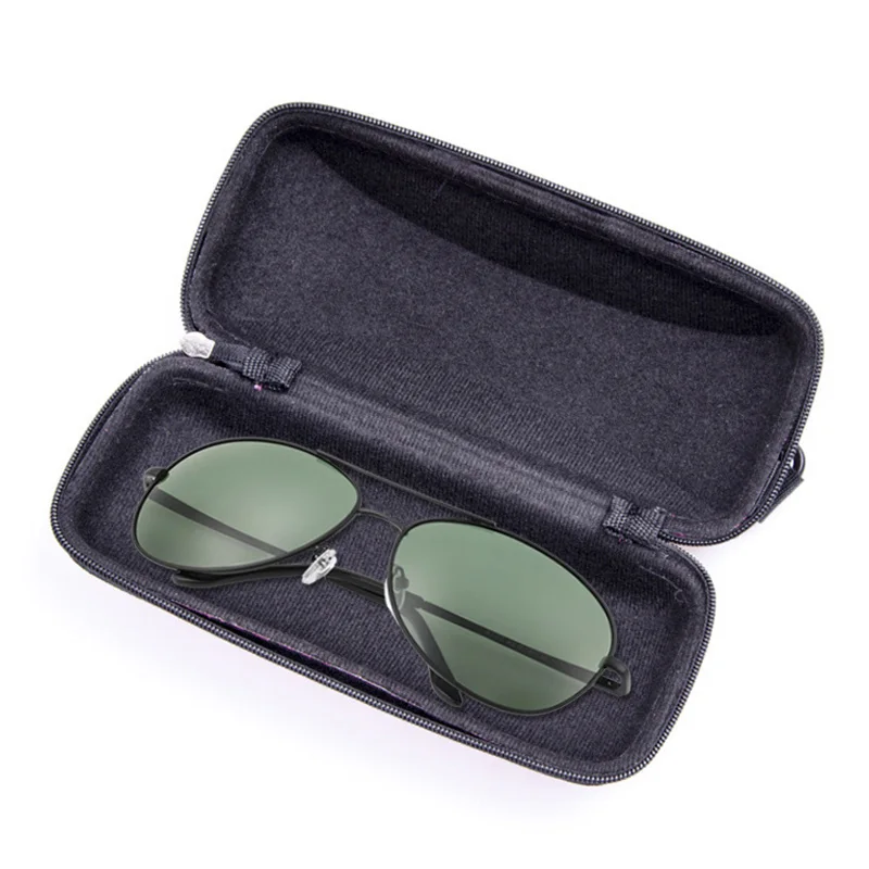 

Protable Rectangle Zipper Sunglasses Hard Eye Glasses Case Protector Box FDC99