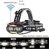 Z20 Litwod IR sensor head lamp LED HeadLamp  Headlight 4* XM-L2 T6 +2*COB Flashlight Torch Lanterna head light ► Photo 2/6