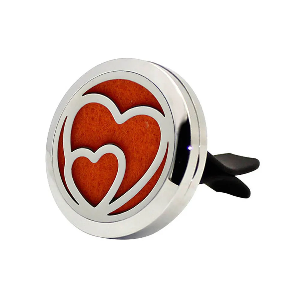 Из нержавеющей стали автомобиля воздуха автоматический освежитель воздуха диффузор для эфирных масел, Подарочный медальон автомобильный освежитель воздуха для автомобиля духи# P6 - Название цвета: d