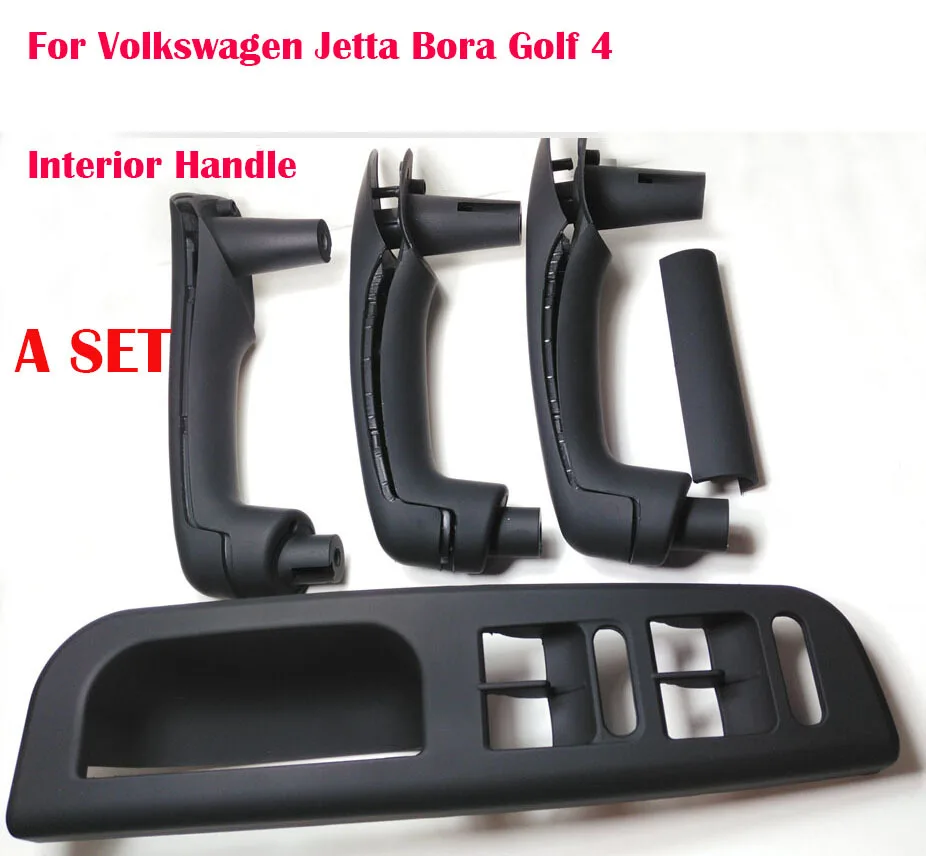 Набор из 8 предметов Черная внутренняя ручка двери для Volkswagen Jetta Bora Golf 4 салона