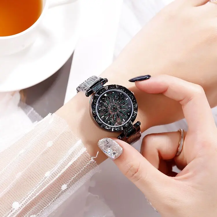 

YOL01 Zircon Couple Watches Fashion Leisure Girls Watches Birthday Party Gifts for Boys