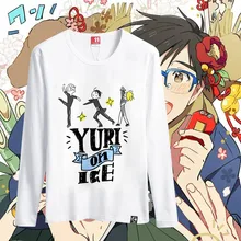 11 ГОНГ 2 типы женщин Юрий на льду футболка с длинным рукавом Для женщин Футболки для девочек футболка с длинными рукавами katsuki Юрий Виктор nikiforo Юрий плисецкий
