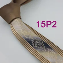 YIBEI Coachella Галстуки Для мужчин узкие галстуком-бабочкой дизайн Кофе узел контраст серебристый, черный цветочные/в полоску из микрофибры галстук узкий галстук