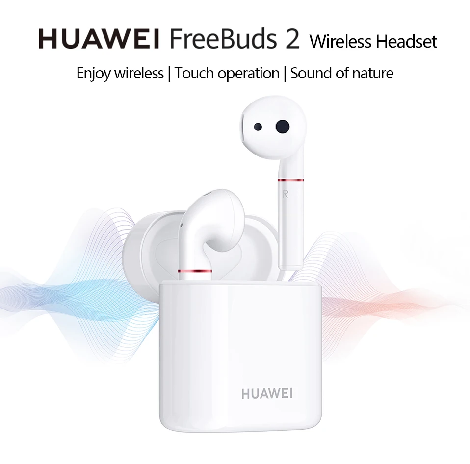 HUAWEI FreeBuds 2 FreeBuds 2 Pro Наушники Беспроводные Bluetooth с микрофоном стерео Handfree динамический контроль беспроводной зарядки