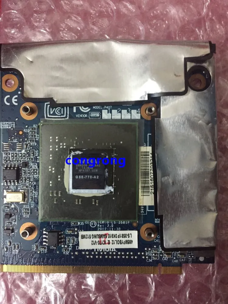 Графическая VGA карта GeForce 8600MGT 8600M GS 8600MGS MXM II DDR2 512 Мб G86 770 A2 для ноутбука Acer 4520 5520G 5920G
