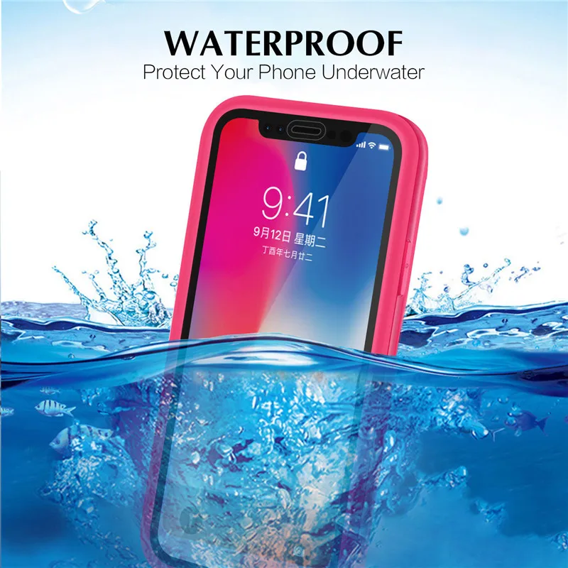 

Fashion Underwater Waterproof Case For iPhone X XS Max XR Hybrid Rubber TPU Shockproof Cover For iPhone X 8 5 5S SE 6 6S 7 Plus