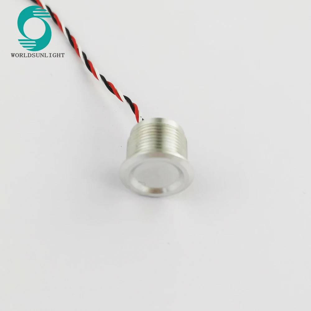 WS160R6F1NOL IP68 Водонепроницаемая 16 мм вогнутая головка ВКЛ./ВЫКЛ. Фиксация 3 А 24 в пост.