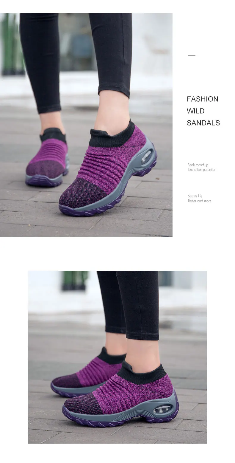 femme deslizamento em sapatos para mulher respirável