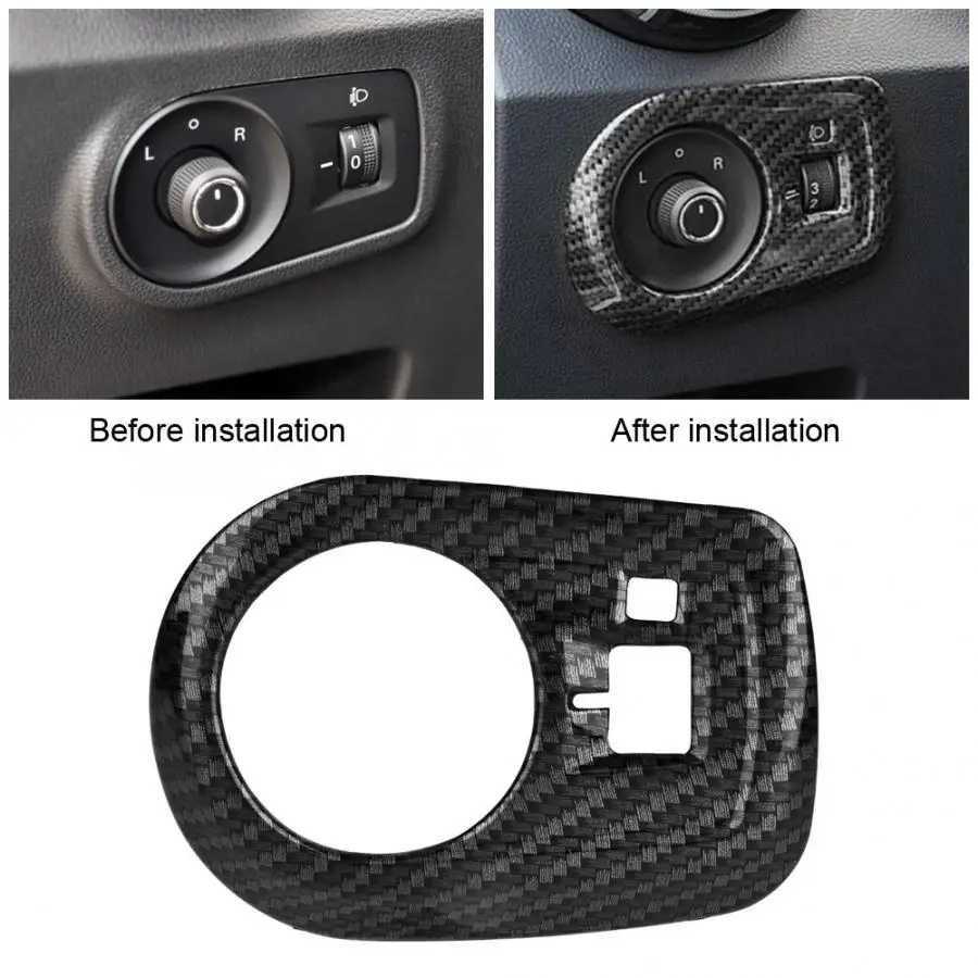 1 шт. левая сторона зеркало заднего вида Кнопка регулировки крышки управления Накладка для MG ZS- углеродное волокно Цвет ABS