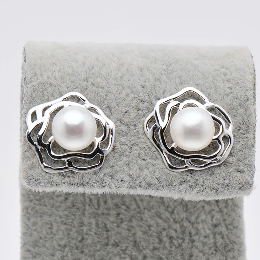 Aliexpress Feige 7 8mm Bread Shaped White Freshwater Aliexpress Feige 7 8mm Bread Shaped White Freshwater Cultured Pearls 925 Sterling Silver Stud Earrings For Women S Brincos Fine Jewelry From