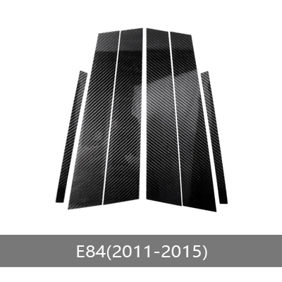 Углеродное волокно окна автомобиля B-столбы декоративный Стикеры для BMW E60 E90 F30 F10 F20 F07 E70 E84 E46 автомобильный Стайлинг отделка Аксессуары - Название цвета: E84
