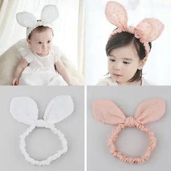 

2018 1PC DIY Baby Kids Girls Hair Accessories Turban Knot Headband Bow Big Rabbit Ears Head Wrap Head Scarves Headwear