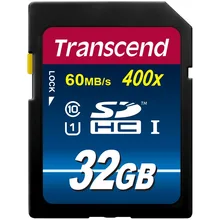 100% Оригинал Transcend SD Card 16 ГБ 32 ГБ 64 ГБ 400X Class 10 UHS-I Карты Памяти Flash для HD DSLR GPS Drive рекордер
