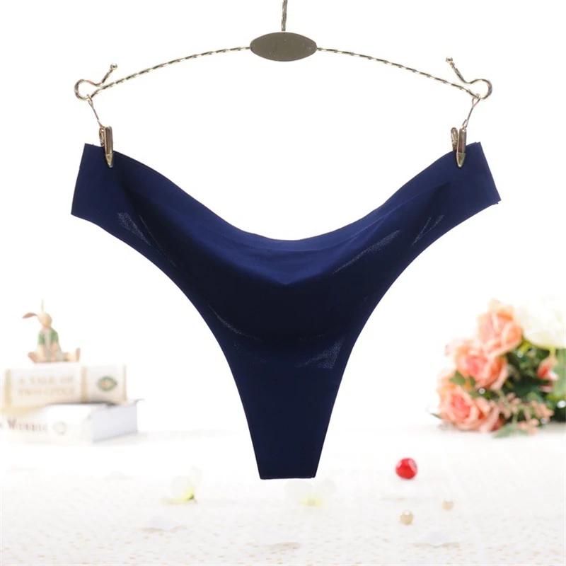 Women Seamless Panties Low Waist g string Sexy For Women Invisible Thong Women Breathable Womens Panties Underwear Lingerie 10 (9)