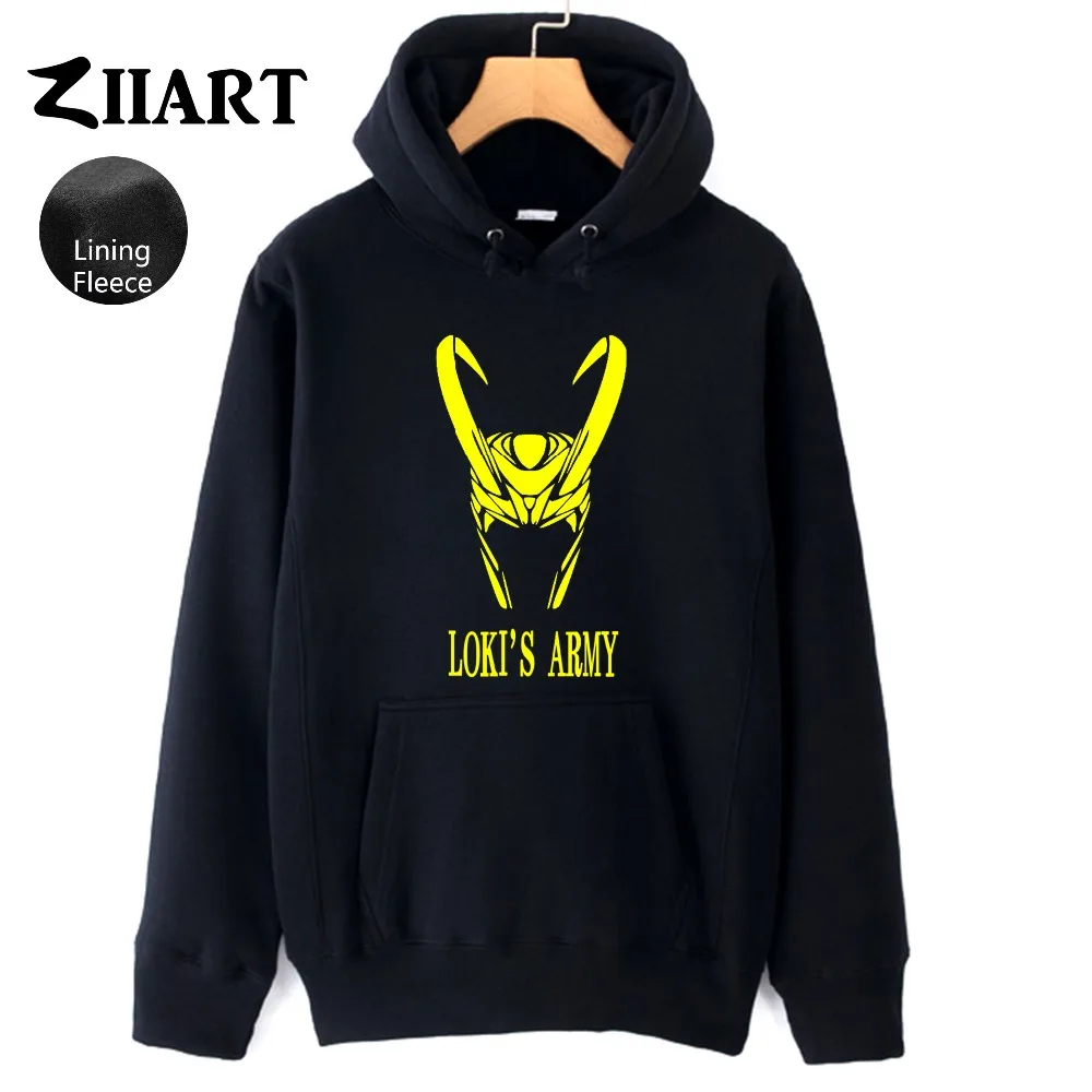 

loki's army Helmet imperial crown the god of mischief we trust in loki life thor Man Boys Autumn Winter Fleece Hoodies ZIIART