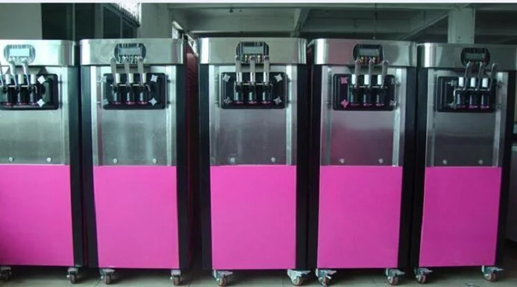 Коммерческая 3 аромата йогурта, мягкая машина для мороженого, вертикальная, три цвета, профессиональная конусная машина для мороженого
