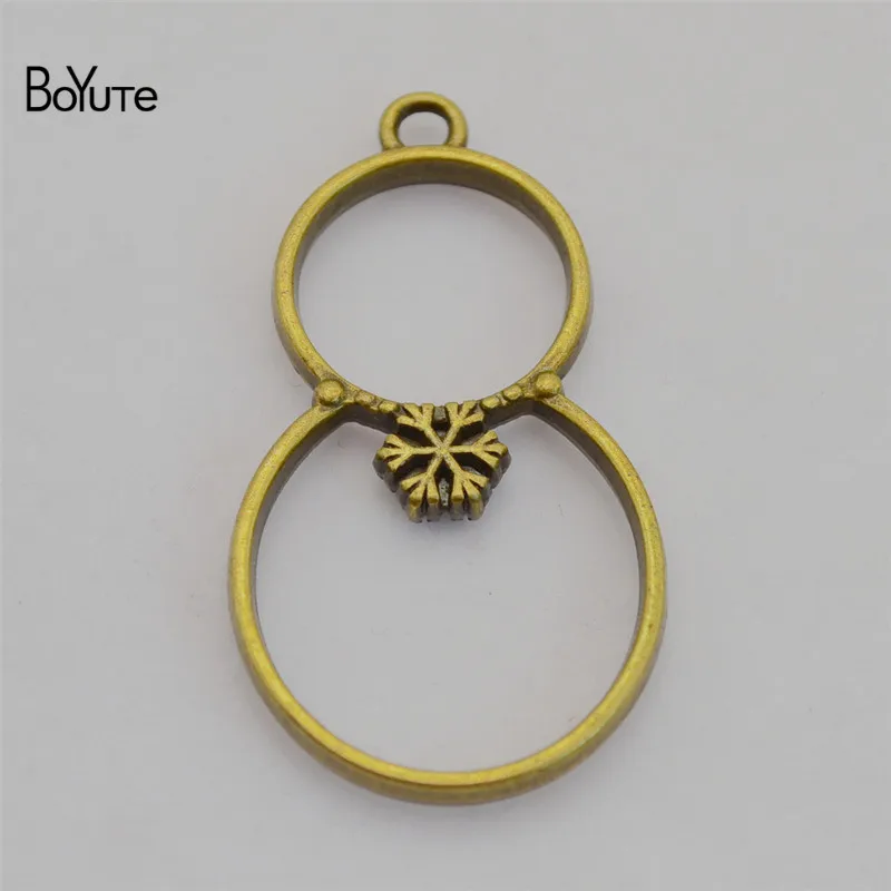 BoYuTe (5 PiecesLot) Metal Alloy GourdAppleFan Pendant Blanks Tray Bezel DIY Hand Made Jewelry Accessories Wholesale (4)