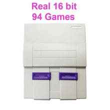 Real 16 Bit Built-in 94 Super Games Mini Video Game Console TV with Game Alien 3/Sonic/Wild Guns/Final Fight/Mega Man X, etc.