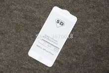 

TEMPERED GLASS SCREEN PROTECTOR FOR IPHONE 7PLUS 8 PLUS 5D FULL CUVERD WHITE
