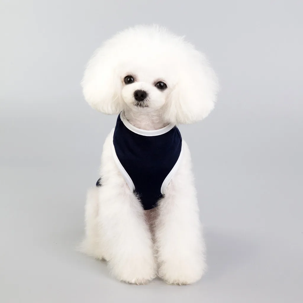 2019 Высокое качество Новый стиль щенок одежда для маленькой собаки хлопок жилет рубашка одежда поставляется в течение 36 часов