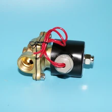 3/" Нормально открытый латунный электромагнитный клапан 2W200-20-NO DC12V, DC24V, AC110V или AC220V